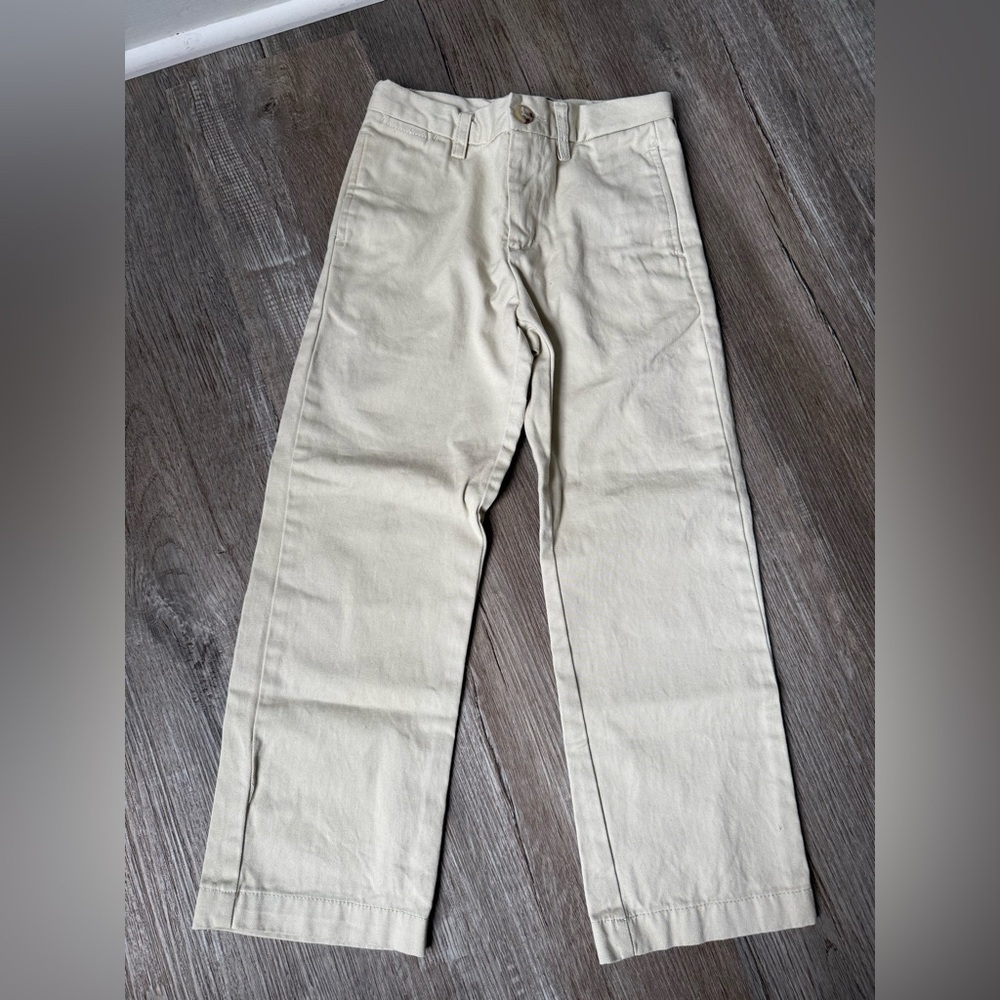 Polo Ralph Lauren Kids Straight Leg Pants Khakis Dress Pants Cream Beige Size 5